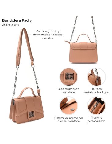 Bandolera Fadiy estructura con tapa Skora