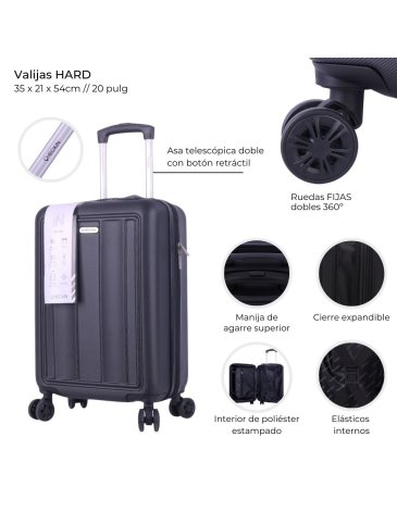 Venta por Mayor y Catalogo Valija Carry On HARD 20