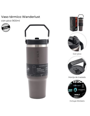 Vaso Termico con pico 900ML Wanderlust