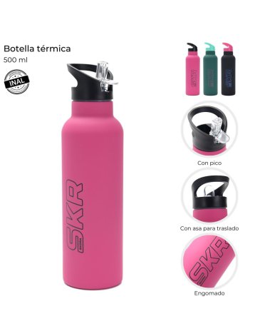 Botella termica deportiva con tapa 500ml Skora