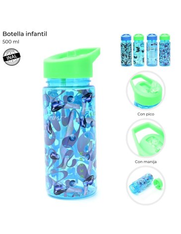 Botella infantil con pico 500 ML SKORA