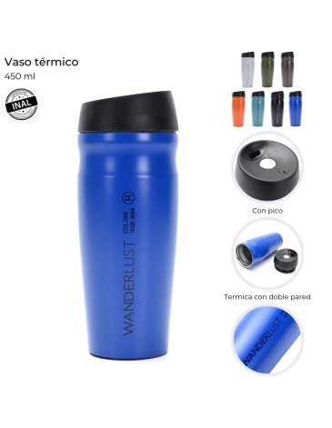 Vaso termico 450ml Wanderlust