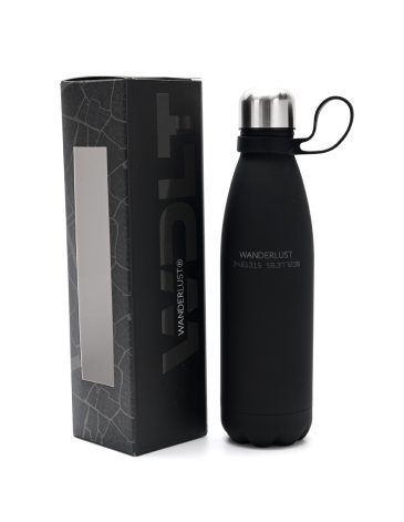 Botella termica engomada 500ml - Wanderlust