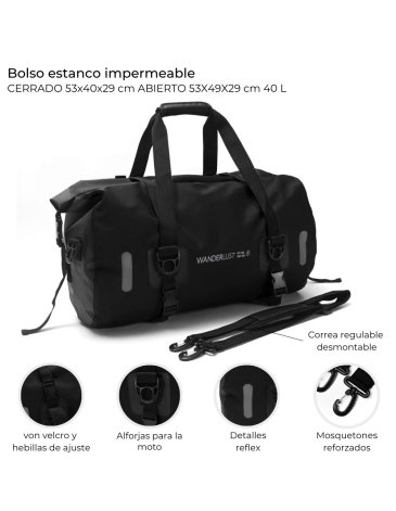 Bolso Estanco Impermeable 40 L Wanderlust