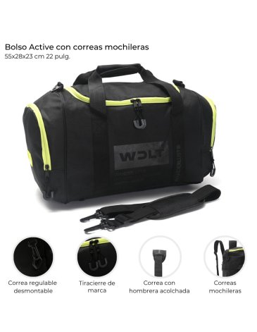Bolso Active con correas Mochileras 22
