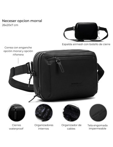 Neceser engomado con organizador interno Wanderlust