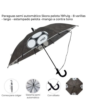 Paraguas semi automatico Skora