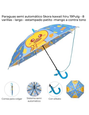 Paraguas semi automatico Skora