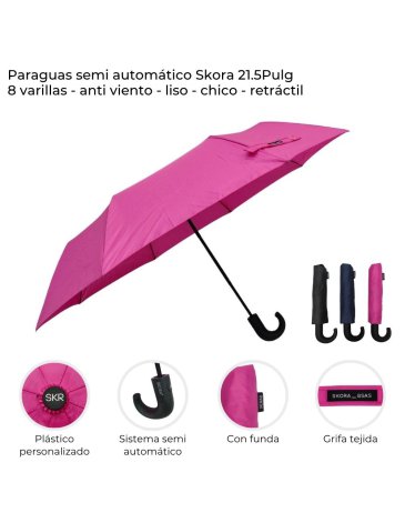 Paraguas semi automatico SKORA