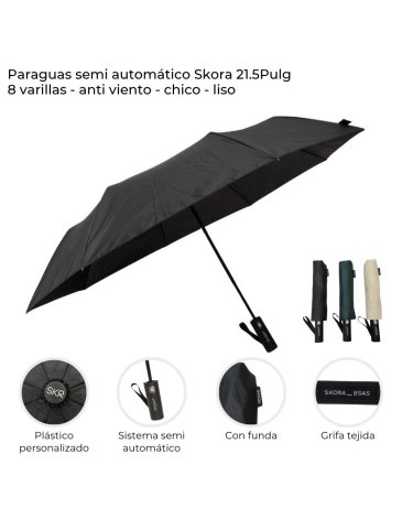 Paraguas semi automatico SKORA