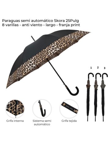 Paraguas semi automatico SKORA