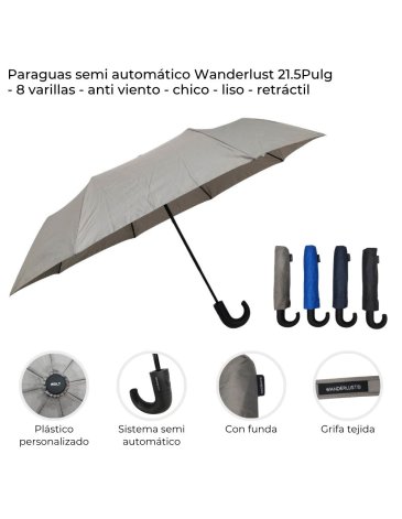 Paraguas semi automatico WANDERLUST