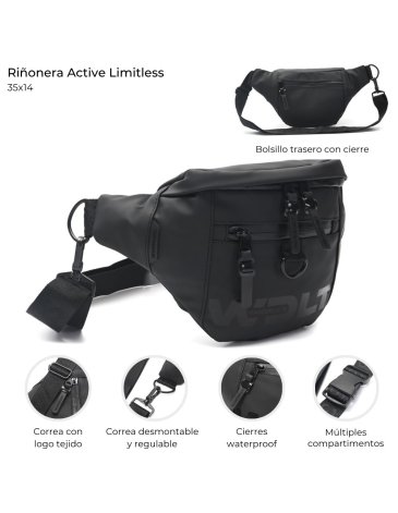 Riñonera engomada Wanderlust