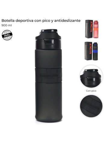 Botella deportiva con pico y antidelizante 900ml WANDERLUST