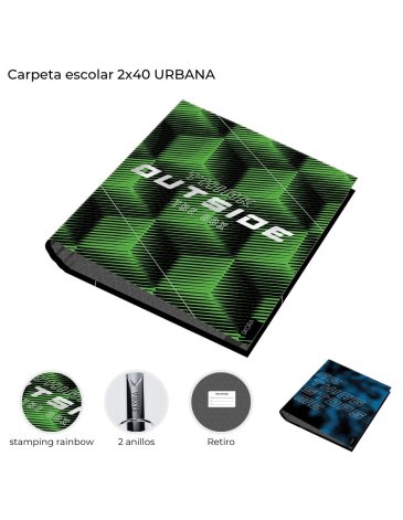 Carpeta escolar 2x40 Urbana Skora