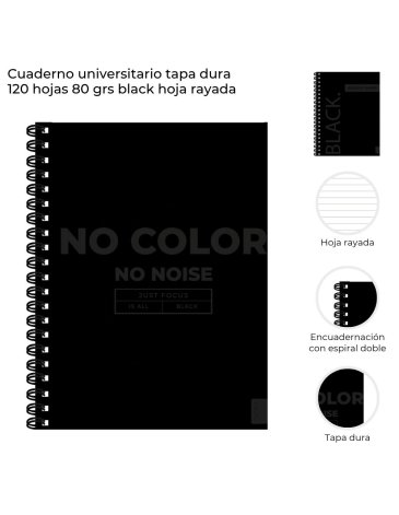 Cuaderno universitario  tapa dura 120 hojas 80 grs. Skora