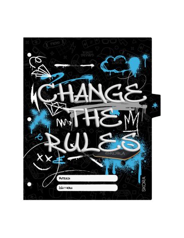 Separadores escolares N3 x6u Graffiti - Skora