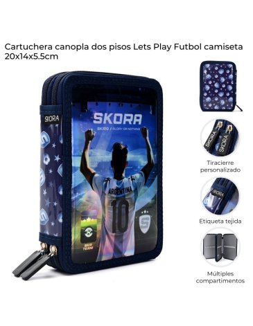 Cartuchera dos pisos SKORA