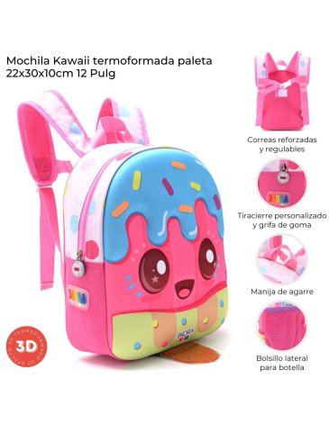Mochila Kawaii termoformada 12