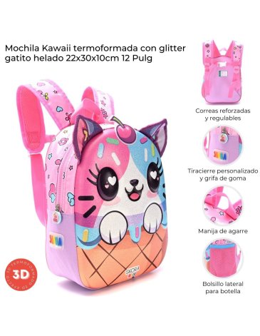Mochila Kawaii termoformada 12