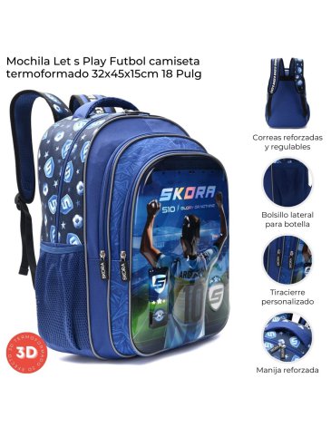 Mochila Lets Play Futbol 18