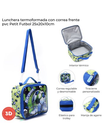 Lunchera Termoformada con correa. SKORA