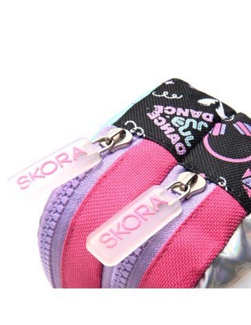 Cartuchera rectangular dos cierres - Skora