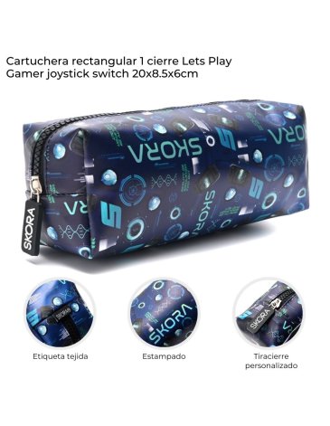 Cartuchera rectangular 1 cierre Skora