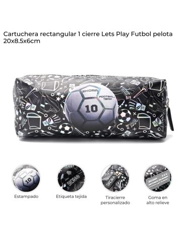 Cartuchera rectangular 1 cierre. Skora