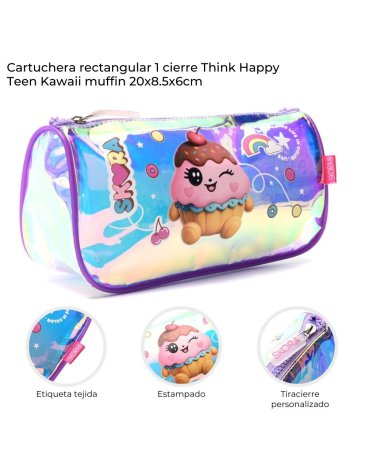 Cartuchera rectangular 1 cierre. Skora