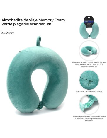 Almohadita de Viaje plegable Memory Foam WANDERLUST