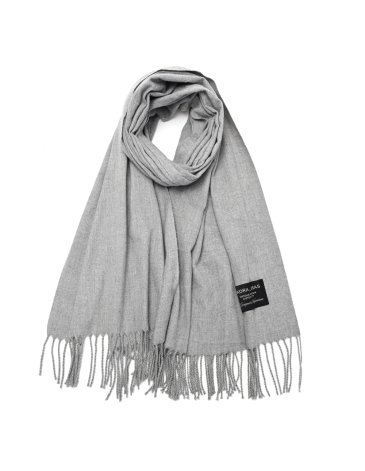 Ruana lisa con flecos - SKORA