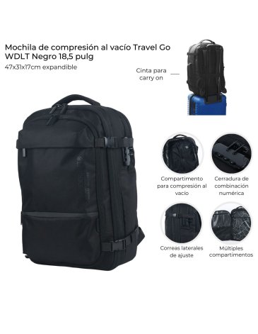 Mochila de Compresion al Vacio Travel Go 18.5