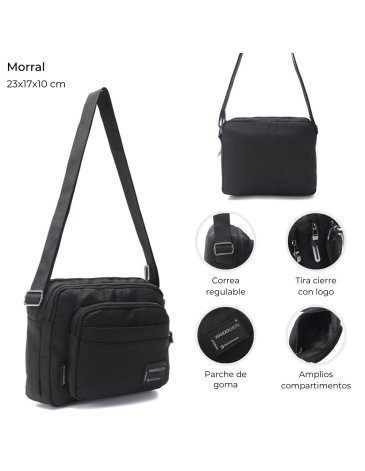 Morral con doble compartimiento WANDERLUST