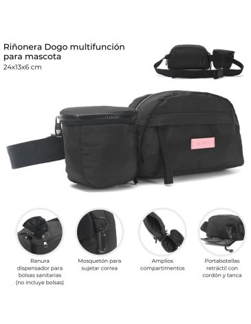 Riñonera Dogo multifuncion para mascotas SKORA
