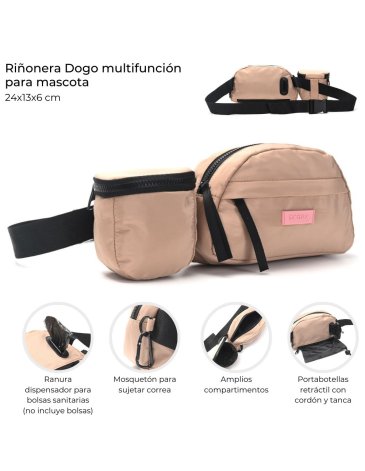 Riñonera Dogo multifuncion para mascotas SKORA