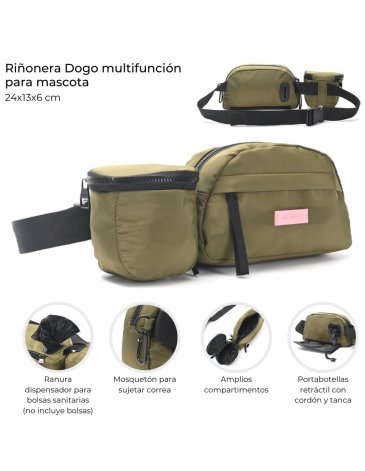 Riñonera Dogo multifuncion para mascotas SKORA