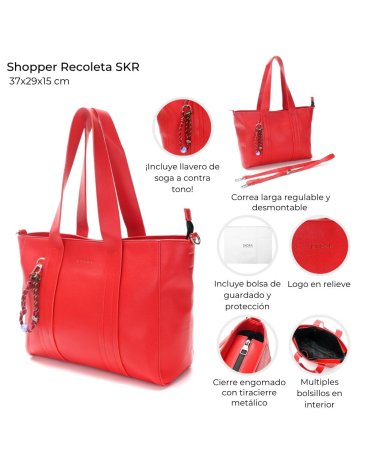 Shopper Recoleta SKR con llavero  SKORA