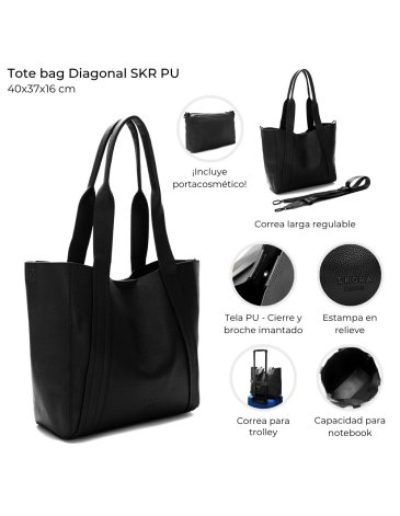 Tote bag Diagonal SKR PU SKORA