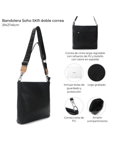 Bandolera Soho doble correa  SKORA