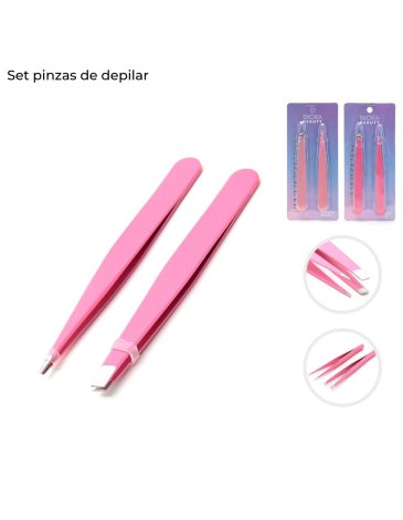 Set pinzas de depilar x2u SKORA