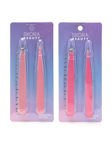 Set pinzas de depilar x2u - SKORA