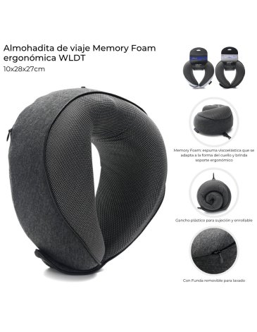 Almohadita de viaje Memory Foam ergonomica WANDERLUST