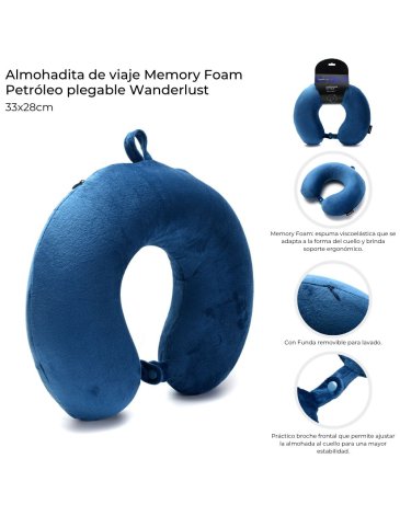 Almohadita de viaje Memory Foam WANDERLUST
