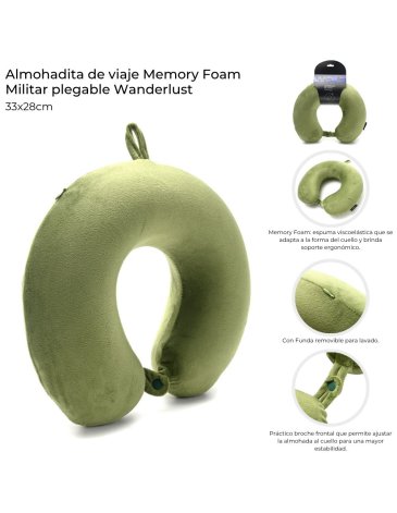 Almohadita de viaje Memory Foam WANDERLUST