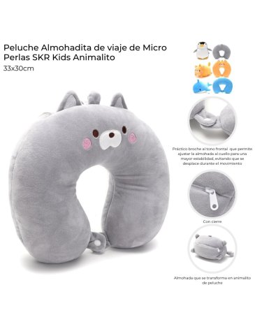 Peluche Almohadita de viaje de Micro Perlas SKORA