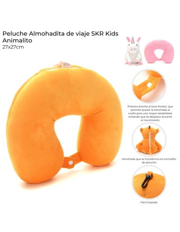 Peluche Almohadita de viaje 27 x 27cm SKORA