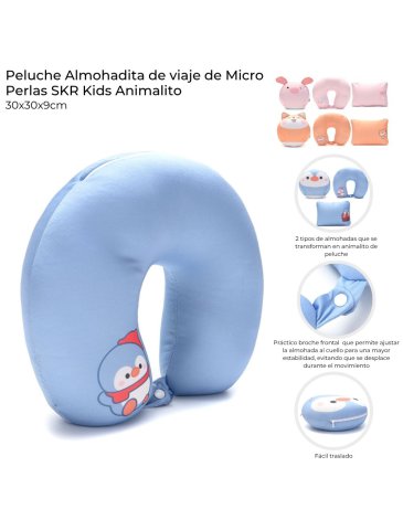 Peluche Almohadita de viaje de Micro Perlas SKORA