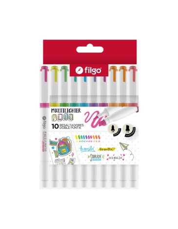 Resaltador creativo multilighter doble punta  FILGO