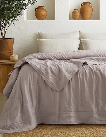 Cover TULUM prewashed y detalles de costura en marco · King PALETTE